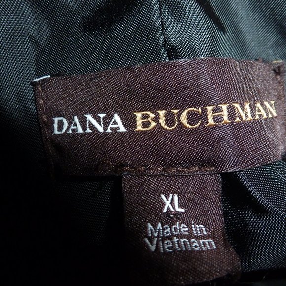 Dana Buchman Elegant Full Zip Linen Blazer Jacket w/ Snap Pockets XL - Picture 6 of 10